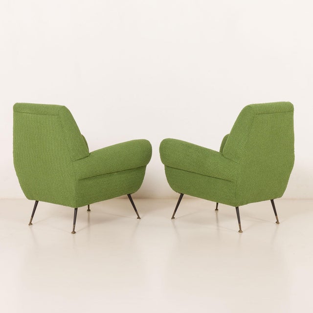 Vintage Lounge Chairs by Gigi Radice for Minotti, 1960s, Set of 2 For Sale - Image 4 of 14