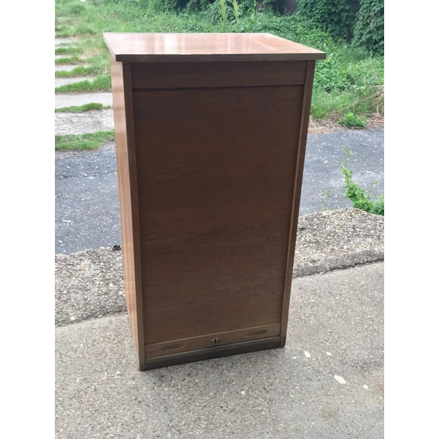 Industrial Tambour Front Cabinet, 1950s For Sale - Image 15 of 15