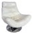Vintage Swivel Lounge Chair with Chrome Tulip Base, 1970s For Sale