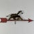 A delightful and lovely hand constructed 1920s weathervane. It's of a hand carved and painted wood horse galloping on a...