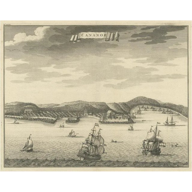 Early 18th Century Valentijn, Kannur or Cannanore, Kerala, India, 1726, Print For Sale - Image 5 of 5