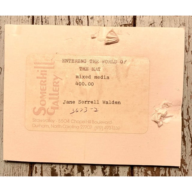 Light Yellow 1986 Jane Sorrell Walden Entering the World of the Hat For Sale - Image 8 of 8