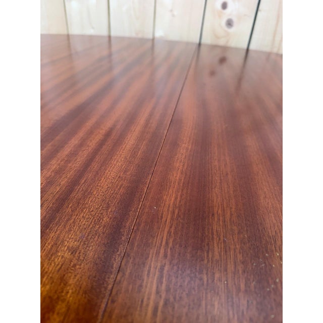 Wood Louis XVI Style Oval Dining Table, 1980s For Sale - Image 7 of 10
