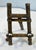 Gold Vintage Italian Gold Metal Faux Bamboo Petite Easel For Sale - Image 8 of 11
