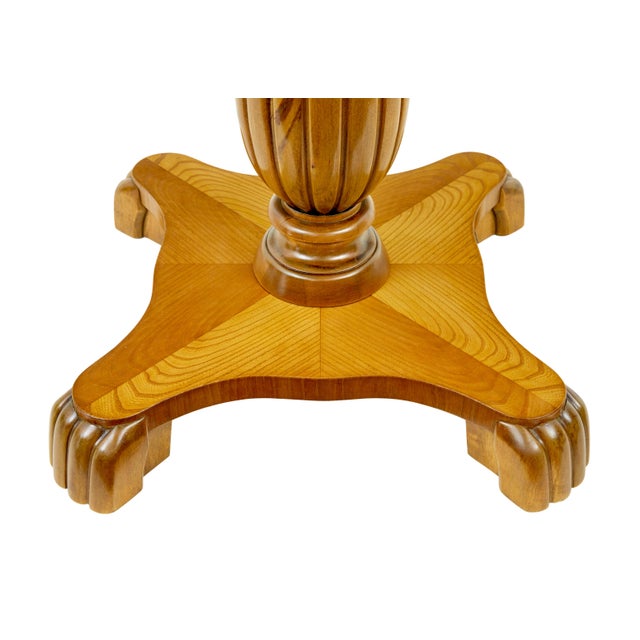 Mid-Century Scandinavian Elm Coffee Table, 1950 For Sale - Image 4 of 7