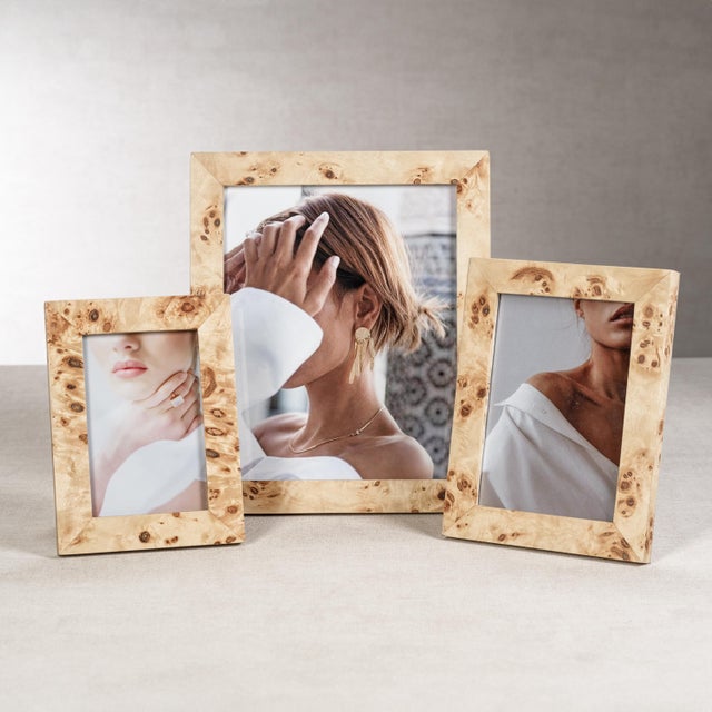 Burlwood Veneer Photo Frame- 4" x 6"