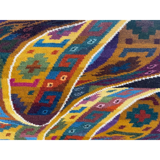 1970s Eddie Sulca Peruvian Woven Abstract Tapestry For Sale In San Francisco - Image 6 of 12
