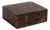 Vintage Tessellated Coconut Shell Lidded Box For Sale