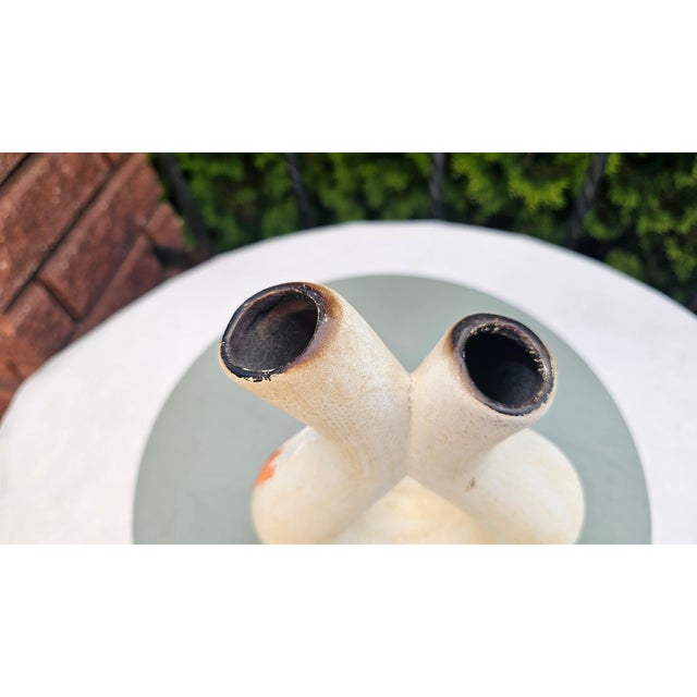 Ceramic Double Vase, 1960s For Sale - Image 3 of 7