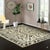 2020s 6x9 Willow Lydia Gold Classic Floral Medallion Hand Knotted Wool Carpet Rug For Sale - Image 5 of 7