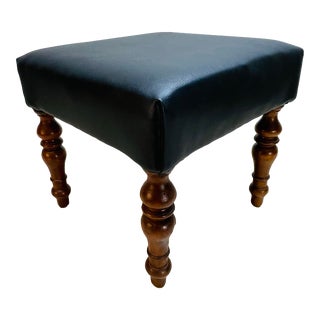 Vintage 1960s Square Foot Stool For Sale