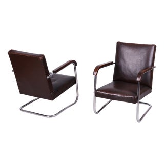 Bauhaus Armchairs by A. Lorenz for Mücke-Melder, Czech Republic, 1930s, Set of 2 For Sale