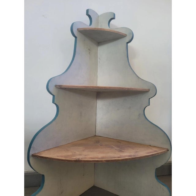 Lacquered Corner Cabinet or Wall Unit, 1950s For Sale - Image 3 of 9