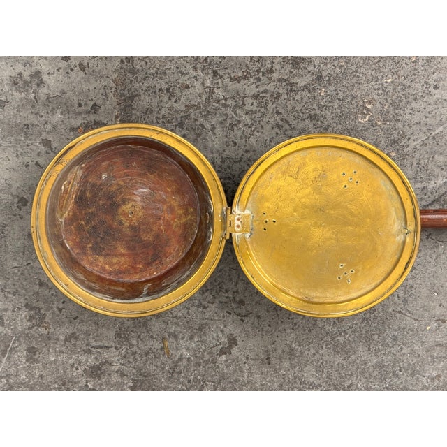 Antique Brass Bed Warmer, 19th Century For Sale In San Francisco - Image 6 of 12