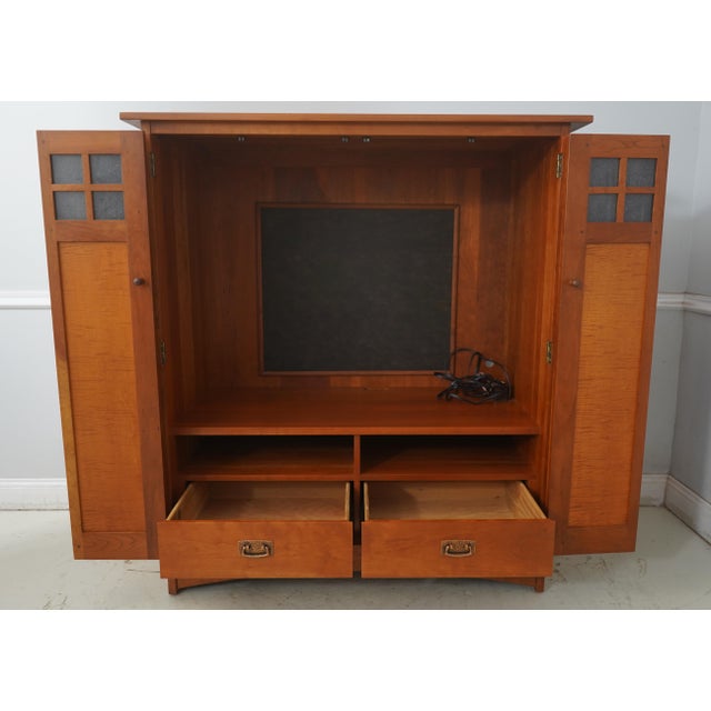Arts & Crafts Stickley Arts & Crafts Mission Tv Cabinet For Sale - Image 3 of 18