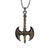 Viking Axe Men Sterling Silver & Gold Pendant Chain Necklace For Sale - Image 10 of 10