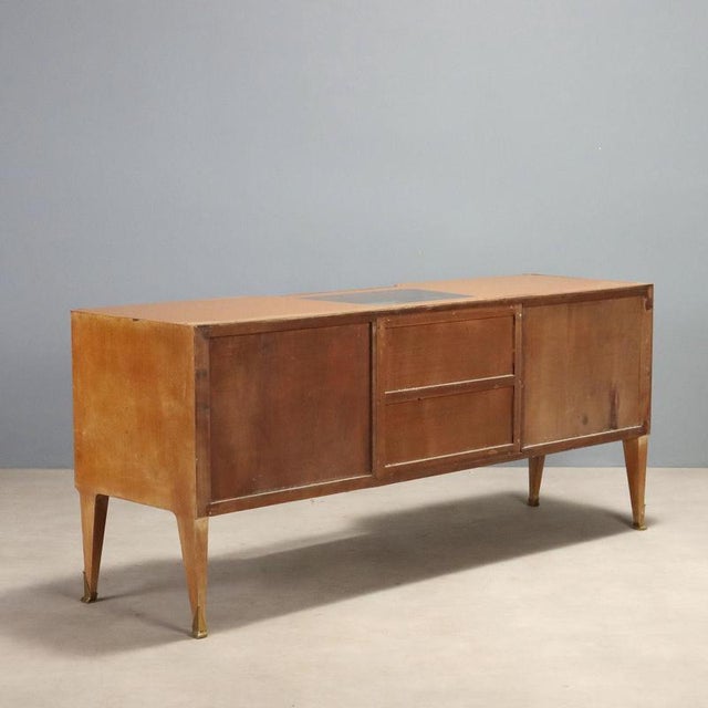 Vintage Chest of Drawers in Mahogany and Burl, 1960s For Sale - Image 9 of 10
