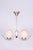 Bauhaus Chandelier in Chromed Steel and Opal Glass, Czech, 1930s For Sale - Image 9 of 9