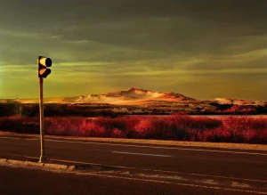 24" Signed Original Photograph by Glenn Daidone.. Limited Edition Print on Archival Paper. Oceanscape. Cape Cod. Sand Dune. "Warning Light"