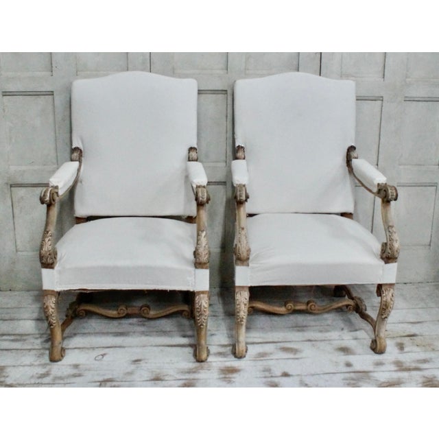Antique Spanish Oak Carver Chairs, 1880s, Set of 2 For Sale - Image 3 of 13