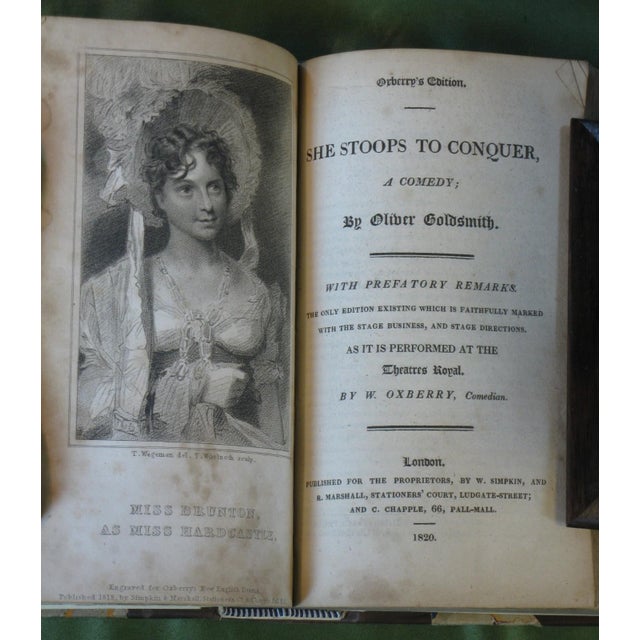 Antique Book Oxberry's English Dama Rare Edition 9 Plays C. 1818 Shakespeare Fine Rebinding For Sale - Image 4 of 18