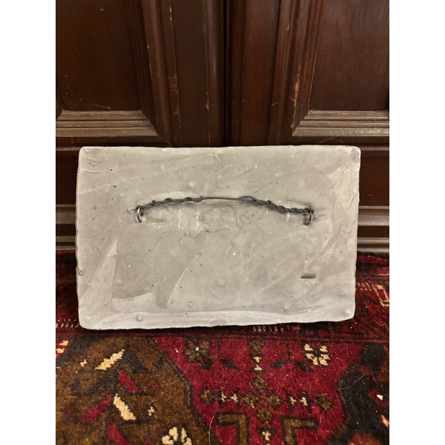 An exceptionally rare pair of vintage Metropolitan Museum of Art reproduction tiles, based on two 12th–13th century...
