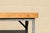 1950s Industrial Butcher Block Workstation Table With Steel Frame, Drawer & Removable Galvanized Trays For Sale - Image 13 of 18