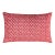 The House Of Scalamandré Petal Velvet Lumbar Pillow In Red For Sale