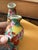 Red Pair Vintage Millefleurs 100 Flowers Miniature Porcelain Vases – Pair | Hand-Painted Floral Chinese Porcelain | 1950s–1970s For Sale - Image 8 of 9