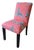 Set of 4 Classic Coral Zebra Dining Chairs, MCM For Sale