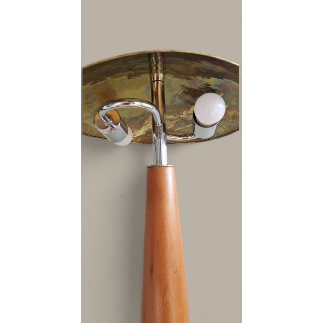 Vintage Table Lamp in Wood, 1970 For Sale - Image 11 of 18
