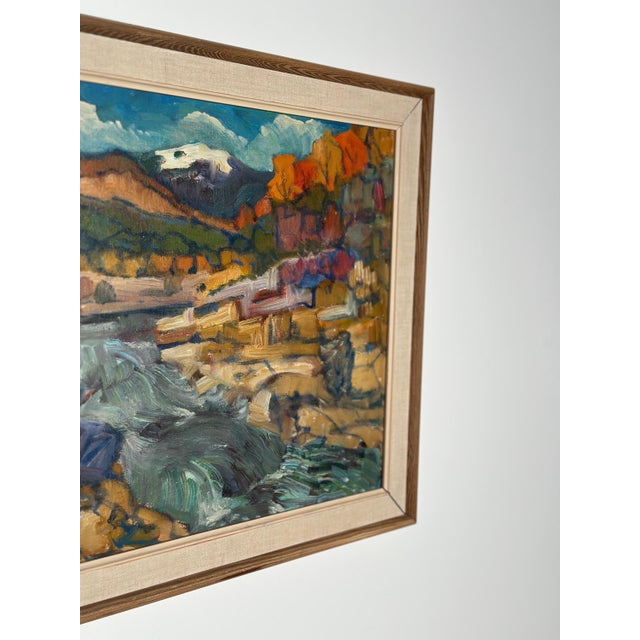 Nils Öberg, Autumn, Offerdalsfjällen Jämtland, 1960s, Oil on Canvas, Framed For Sale - Image 7 of 16