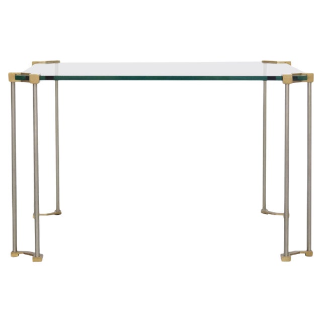 Low Glass Table by Peter Ghyczy, 1970s For Sale