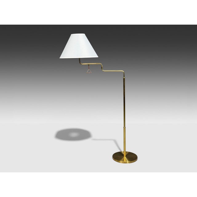 Fagerhults, Articulating Desk Lamp, Brass, Sweden, 1960s For Sale - Image 4 of 14