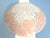 Metal 1940s Pink Oak Leaf Ceiling Light For Sale - Image 7 of 17