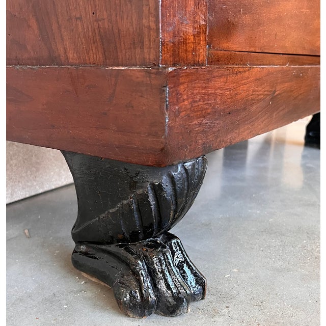 19th Century Classical Charles X Burled Mahogany Secretaire a Abattant For Sale - Image 11 of 13