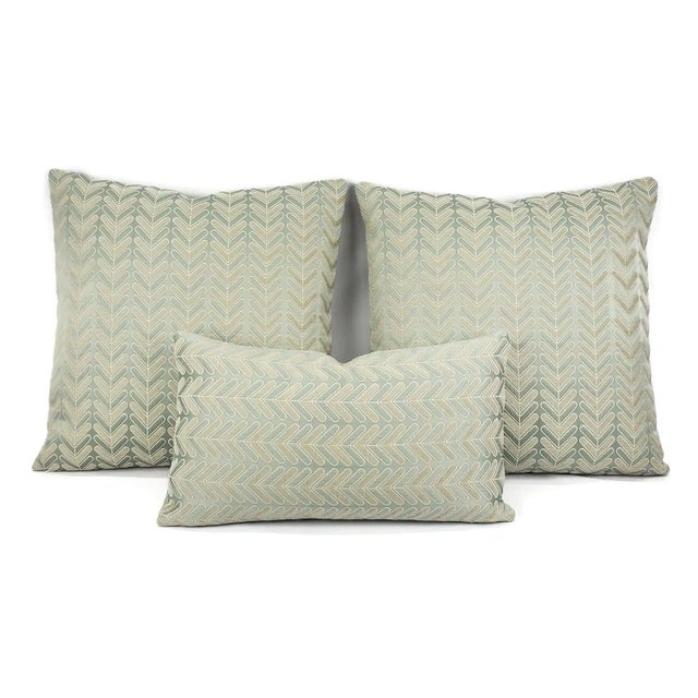 Manuel Canovas Bonson in Celadon Pillow Cover For Sale In Portland, OR - Image 6 of 7