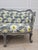 Vintage French Provincial Sofa – Floral Upholstered Settee, Louis XV Style Couch, Ornate Carved Wood Frame,Grey & Yellow Floral Sofa For Sale - Image 10 of 15