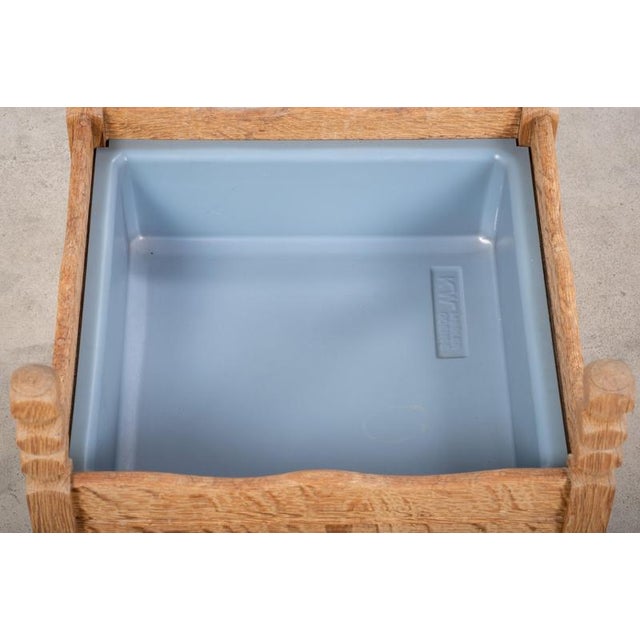 Oak Planter Stand by Henning Kjærnulf, Denmark, 1960s For Sale - Image 6 of 9