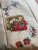White Vintage 1950s Linen Tea Towels: Embroidered Fruit Baskets, Red Trim - a Pair For Sale - Image 8 of 9