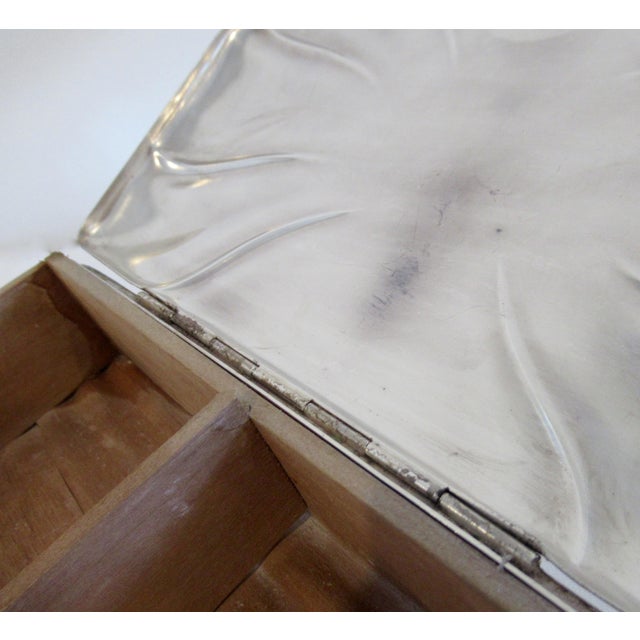 C.1920's Signed Jakob Grimminger Art Deco Era Sterling Silver Lidded Keepsake Box For Sale - Image 11 of 15