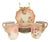 1900s Klingenberg & Dwenger Limoges Hand-Painted Chocolate Cups & Saucers - 9 pcs For Sale