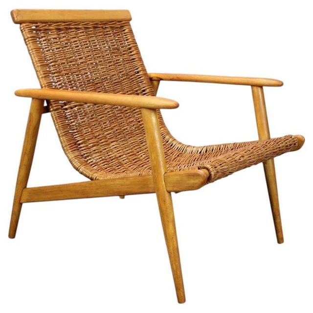 Vintage Rattan Armchair from ULUV, Czechoslovakia, 1960s For Sale - Image 13 of 13