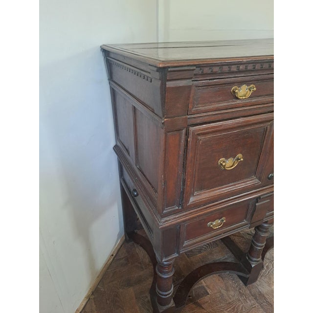 17th Century Jacobean Oak Chest on Stand, 1690 For Sale - Image 5 of 8