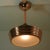 French Art Deco Copper and Satin Glass Flush Mount Pendant, 1930s For Sale - Image 9 of 12