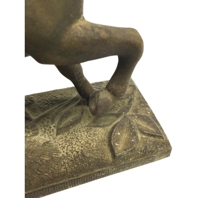 Antique Bronze Style Horse Sculpture For Sale - Image 12 of 13