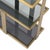 Low Cabinet in Brushed Brass and Black Finish with Smoked Glass For Sale - Image 4 of 5