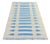 Not Yet Made - Made To Order Handmade Cotton Natural Vegetable Dyed Cream and Sky Blue Striped Rug - 4'x6' For Sale - Image 9 of 11
