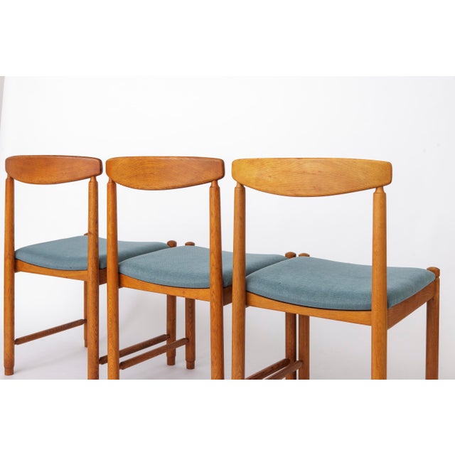 Mid-Century Modern Oak Dining Chairs, Germany, 1960s, Set of 5 For Sale - Image 6 of 10