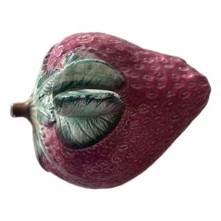 Italian Strawberry Covered Dish by Sur La Table For Sale